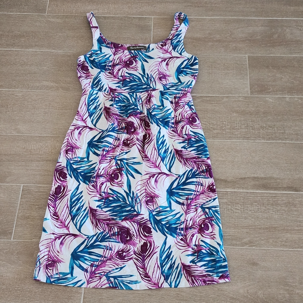 Tommy Bahama Feather Print Mini Dress